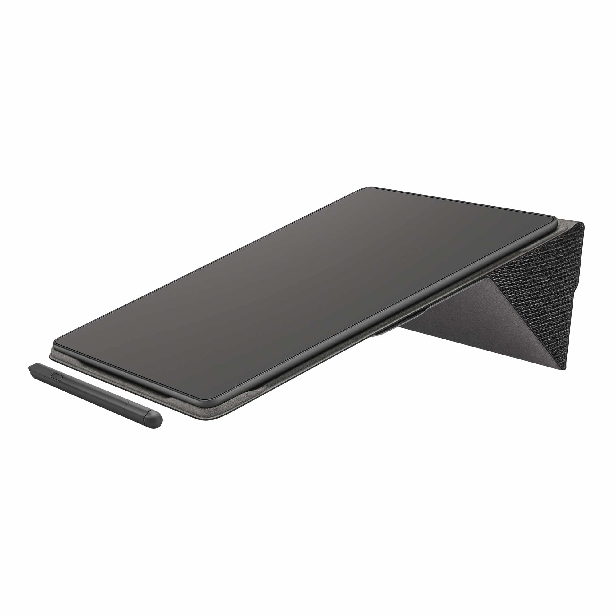 Amazon Kindle Scribe Fabric Folio Cover with Magnetic Attach, Sleek Protective Case - Black - Image 5