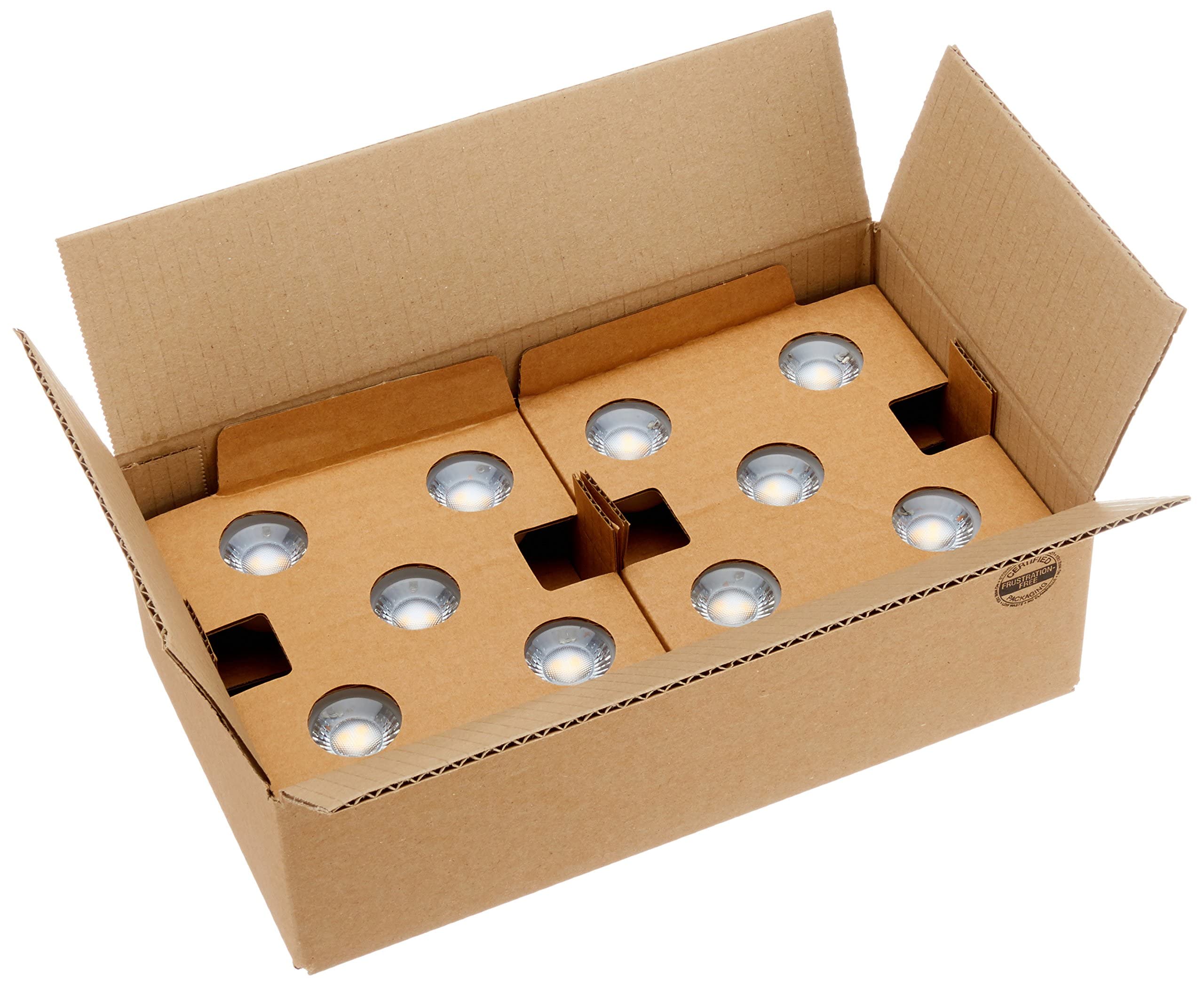 AmazonBasics GU10 LED lamp, spot, 5.5W (replaces 50W), warm white, dimmable - pack of 10 10Stück (1er Pack) 5.5W (50W) - Image 7