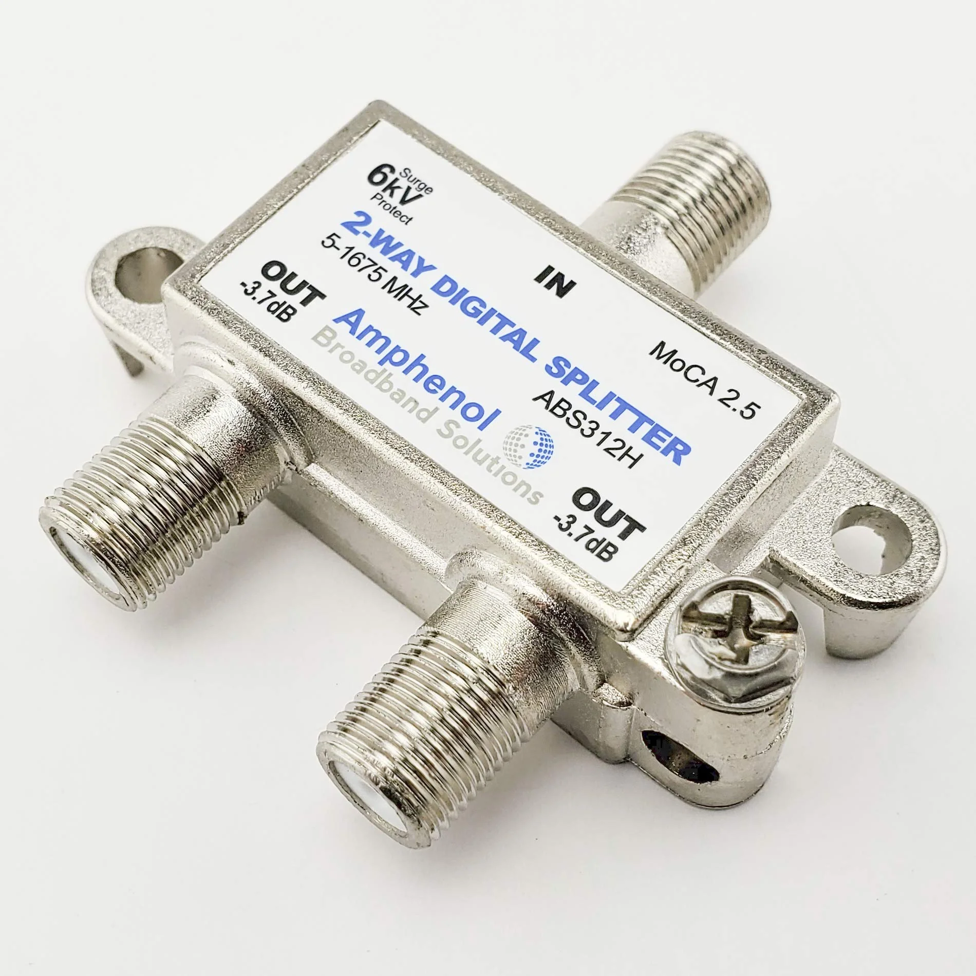 Amphenol 2-Way Digital Coaxial Splitter MoCA 2.5 ABS312H 2 Way - Image 5