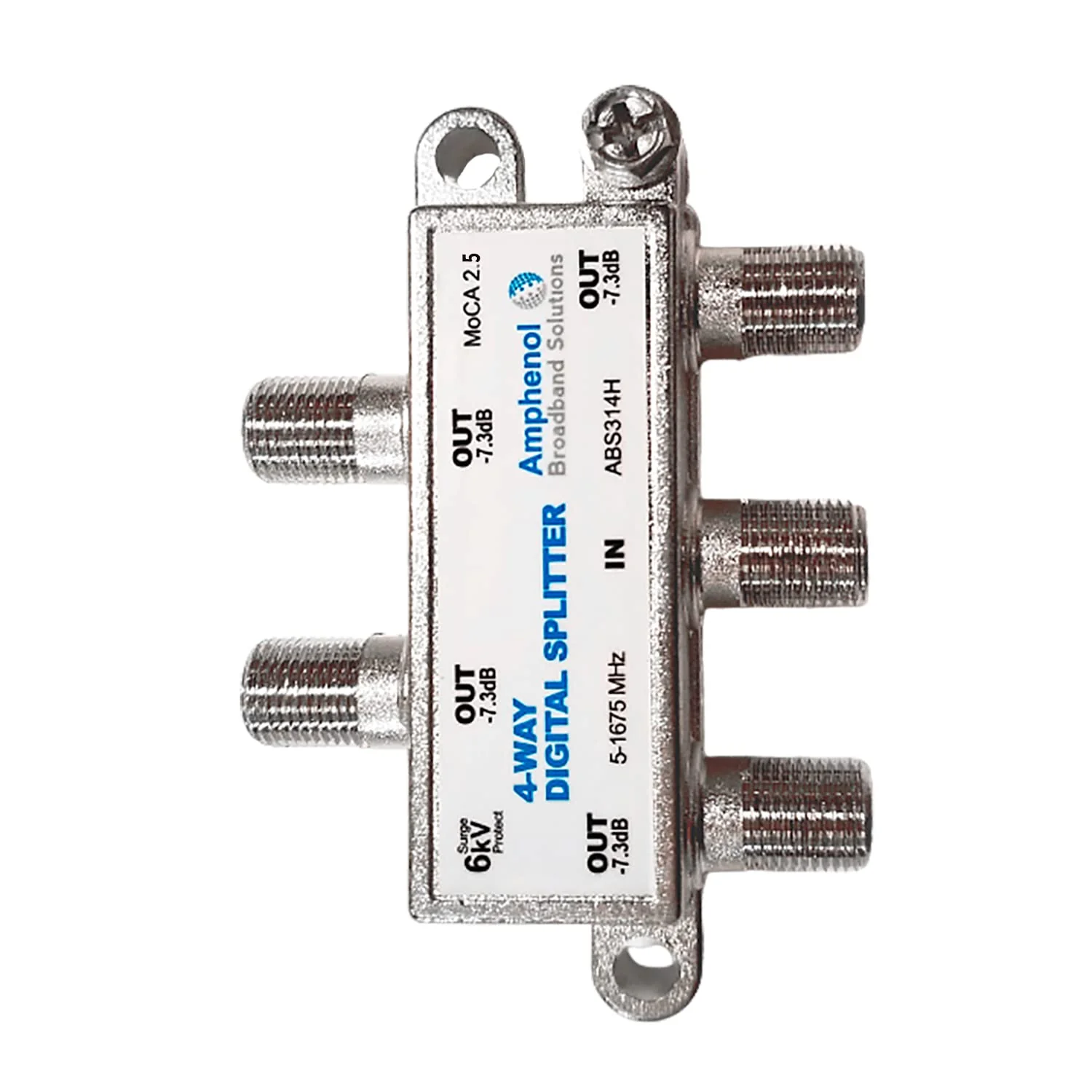 Amphenol 4-Way Digital Coaxial Splitter MoCA 2.5 ABS314H 4 Way - Image 4