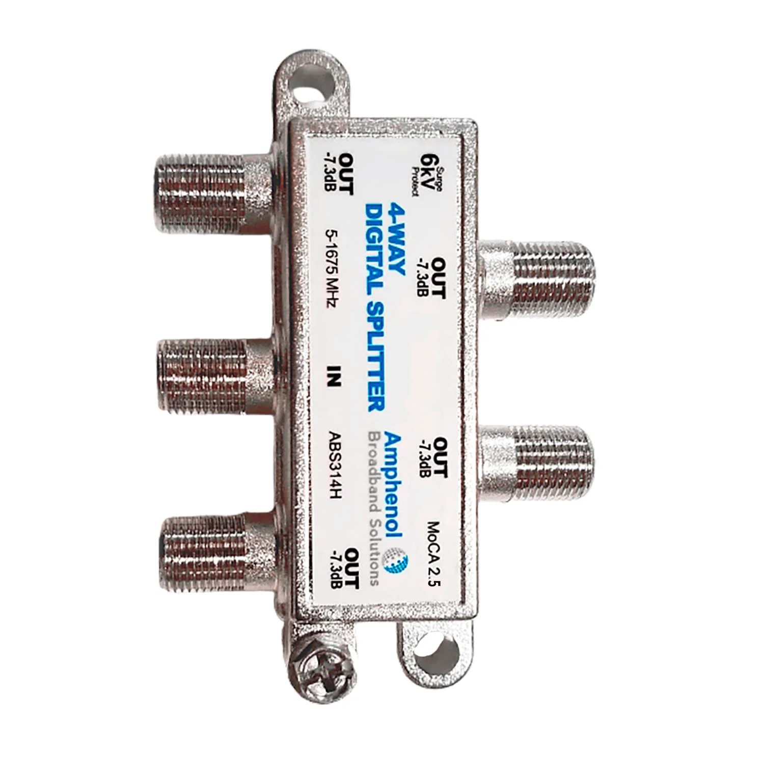 Amphenol 4-Way Digital Coaxial Splitter MoCA 2.5 ABS314H 4 Way - Image 5