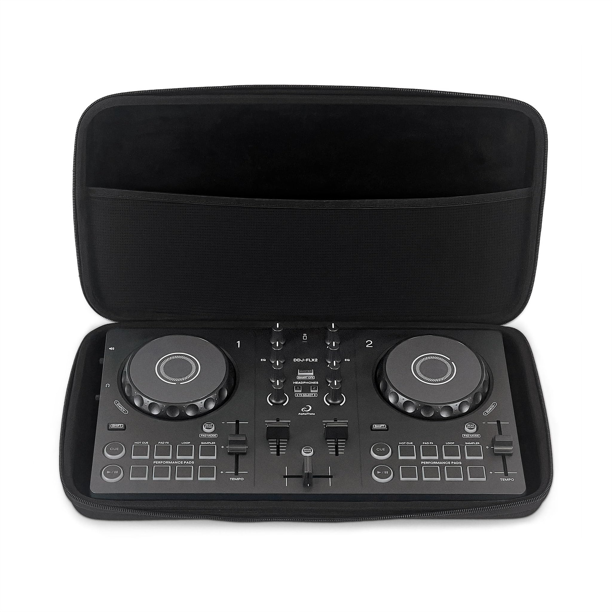 ANALOG CASES AlphaTheta DDJ-FLX2 Case - Custom-Fitted Compact PULSE Hard Case for Travel