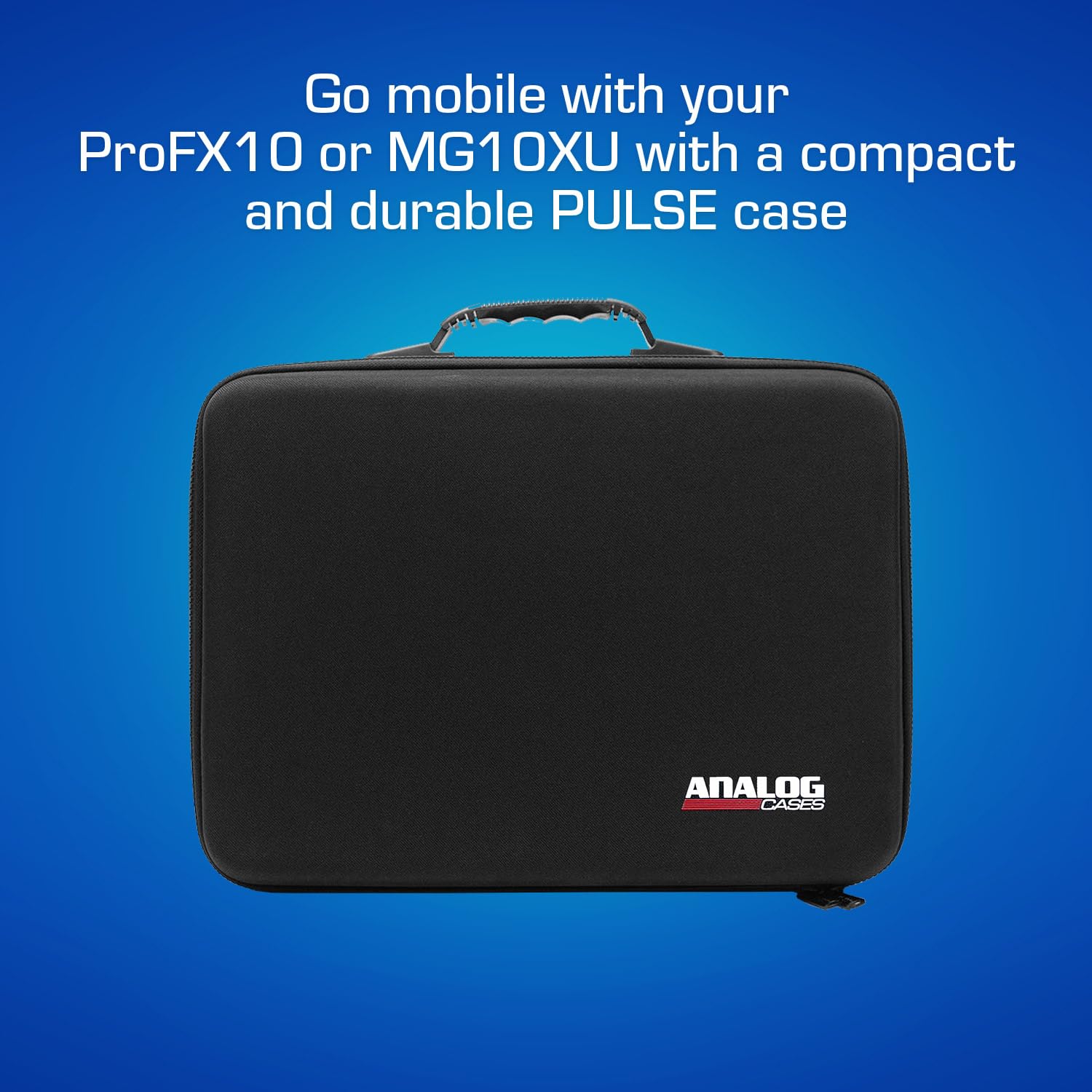 ANALOG CASES Mackie ProFX10V3 / Yamaha MG10XU Case - Custom-Fitted Compact PULSE Hard Case for Travel - Image 2