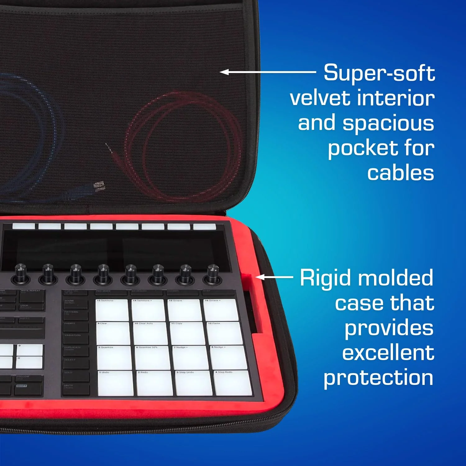 ANALOG CASES Native Instruments MASCHINE+ / Maschine MK3 Case - Custom-Fitted Compact PULSE Hard Case for Travel - Image 3