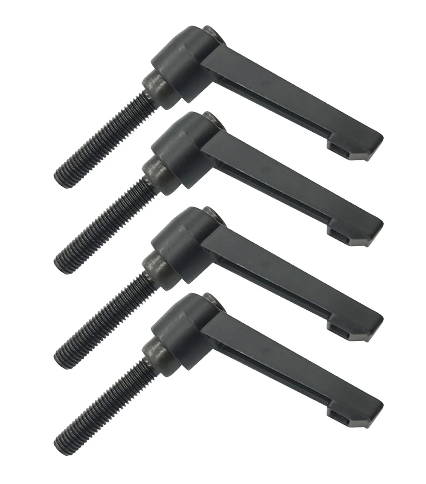 Anawakia Set of 4 Clamping Lever Handles, M5 Stainless Steel Male Thread, Adjustable Handle, Machine Handles, Clamping Lever External Thread (25 mm) 25mm