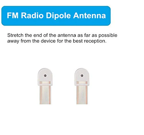 Ancable 300 Ohm FM Antenna T Shape Dipole Radio Ant with Spade Terminal for Yamaha Sharp JVC Denon Marantz Vintage Stereo Tuner Receiver - Image 2