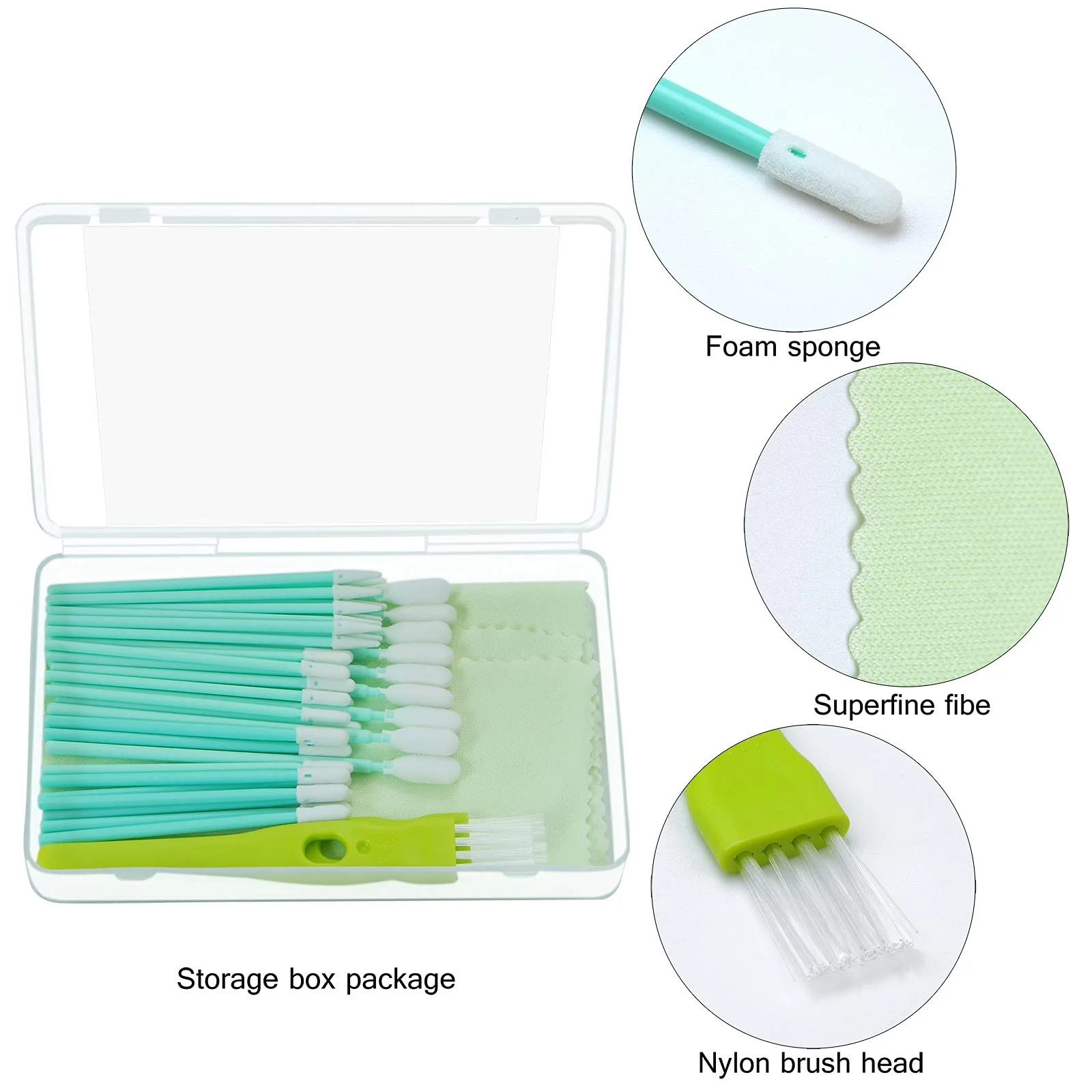 Aneco 60 Pieces Cell Phone Cleaning Kit Brush Set USB Charging Port Dust Port Covers Plug Set and Headphone Jack Cleaner Compatible with iPhone, iOS Android, Cell Phone, Electronics Cleaner - Image 3