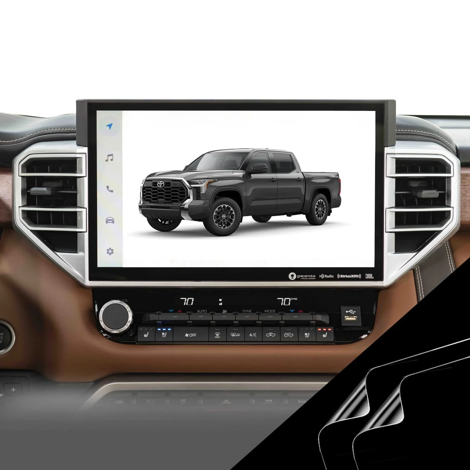 Anti-Glare Matte Premium Screen Protector for 3rd Gen 2024 2023 2022 Toyota Tundra infotainment/Navigation Display 2 Pack