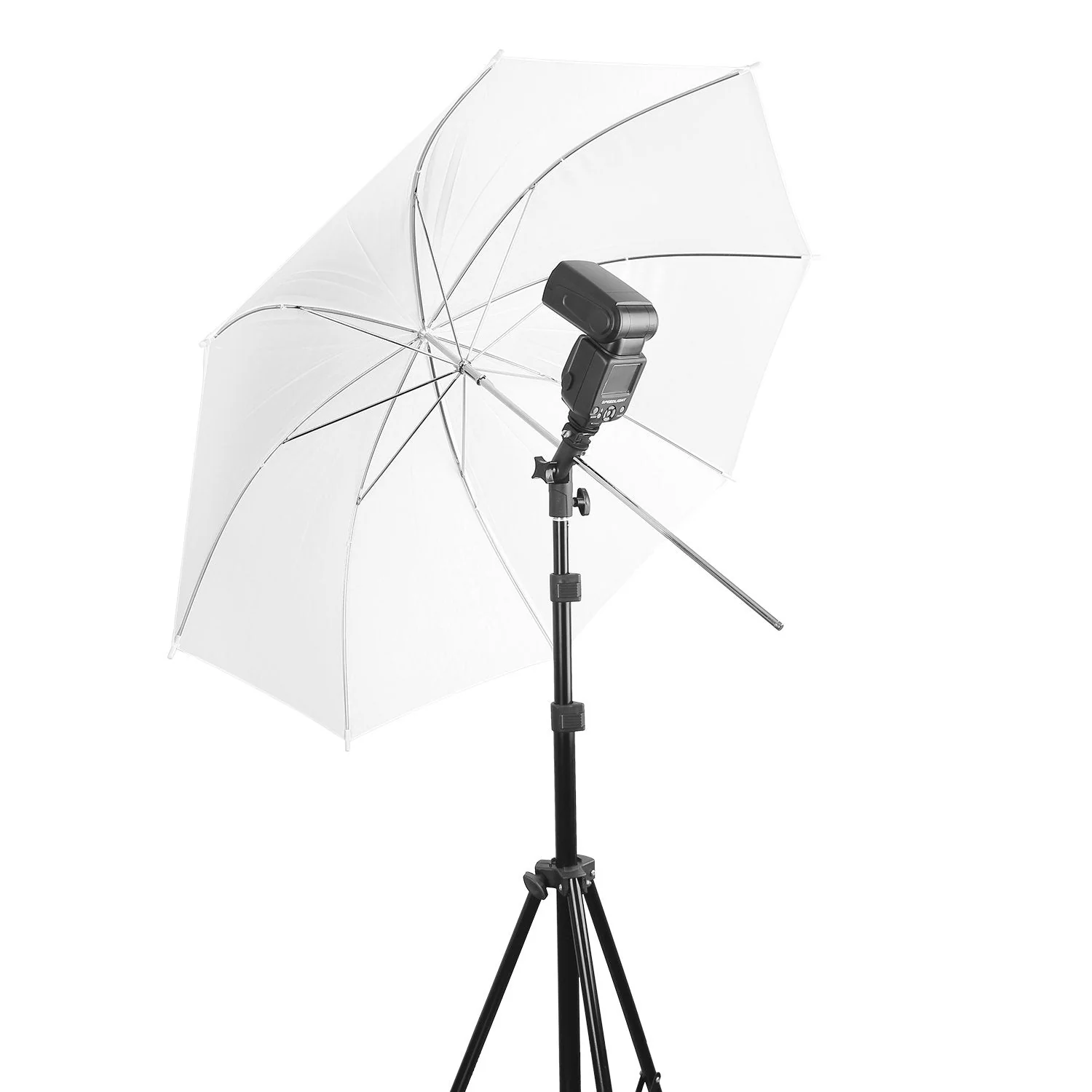 Anwenk Camera Flash Speedlite Mount Swivel Light Stand Bracket with Umbrella Reflector Holder for Camera DSLR Nikon Canon Pentax Olympus and Other DSLR Flashes Studio Light LED Light, 1Pack Umbrella Holder - Image 3