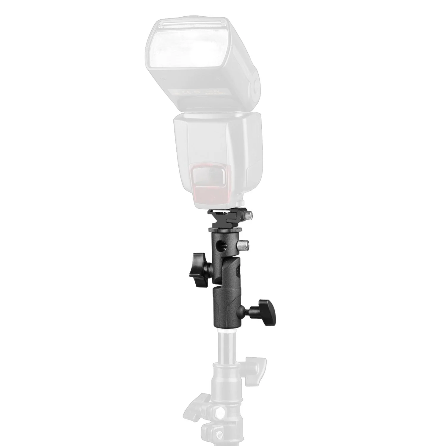 Anwenk Camera Flash Speedlite Mount Swivel Light Stand Bracket with Umbrella Reflector Holder for Camera DSLR Nikon Canon Pentax Olympus and Other DSLR Flashes Studio Light LED Light, 1Pack Umbrella Holder - Image 4