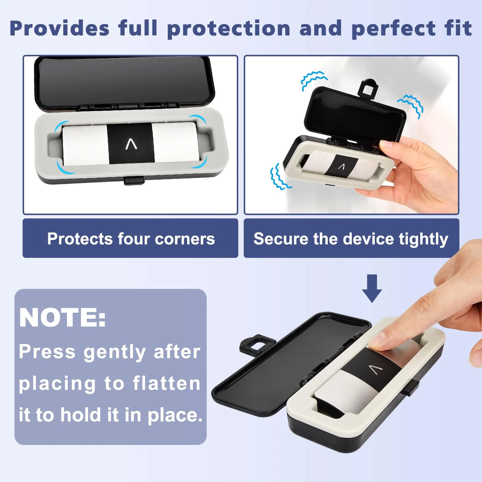 APDTEK Hard Carrying Case for AliveCor KardiaMobile 6-Lead Personal ECG, Heart Monitor Bag for KardiaMobile 6L / 6L Max (Not for KardiaMobile 1L) black - Image 3