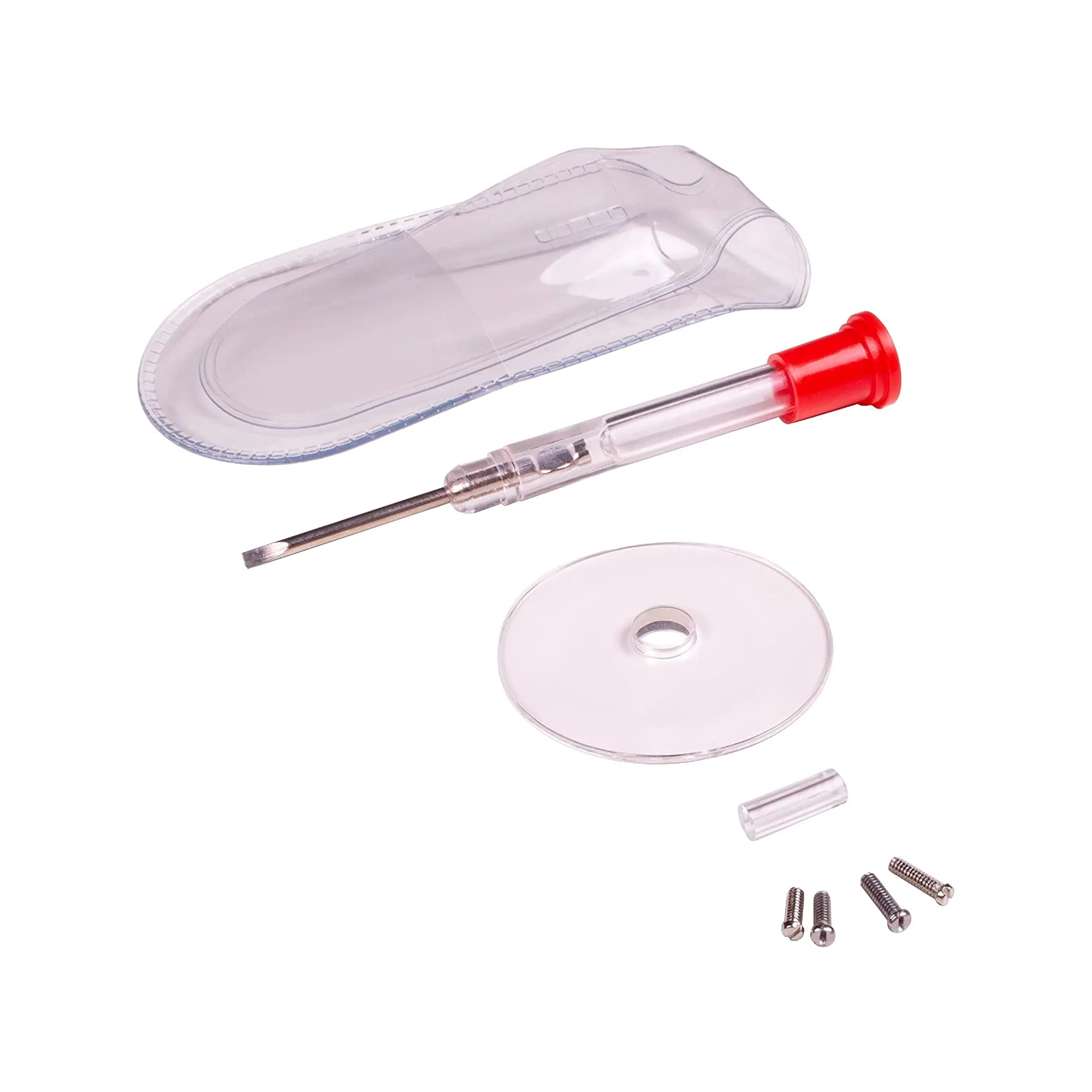 Apex Glasses Repair Kit - Eyeglass Repair Kit with Small Screwdriver ,Eyeglass Screws, Magnifying Glass, Screw Guide, & Storage Pouch - Universal Eyeglass Repair Kit for Reading Glasses, & Sunglasses