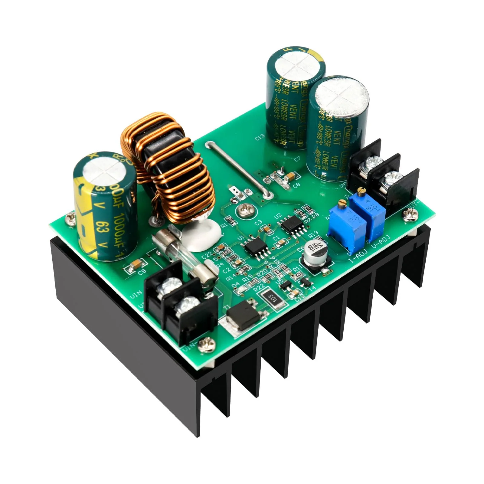 APKLVSR DC-DC 600W 10A Boost Converter Converter, 12-60V to 12-80V 600W DC-DC Converter Power Supply Step-up Converter Module Power Supply
