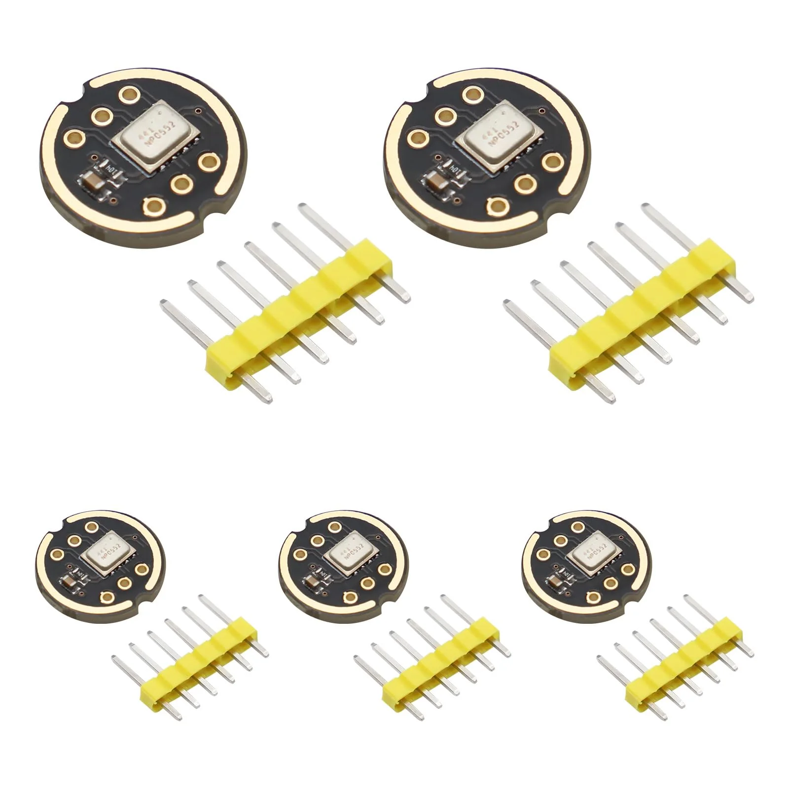 APKLVSR Pack of 5 Omnidirectional Microphone Module I2S Interface, High Precision Low Performance for ESP