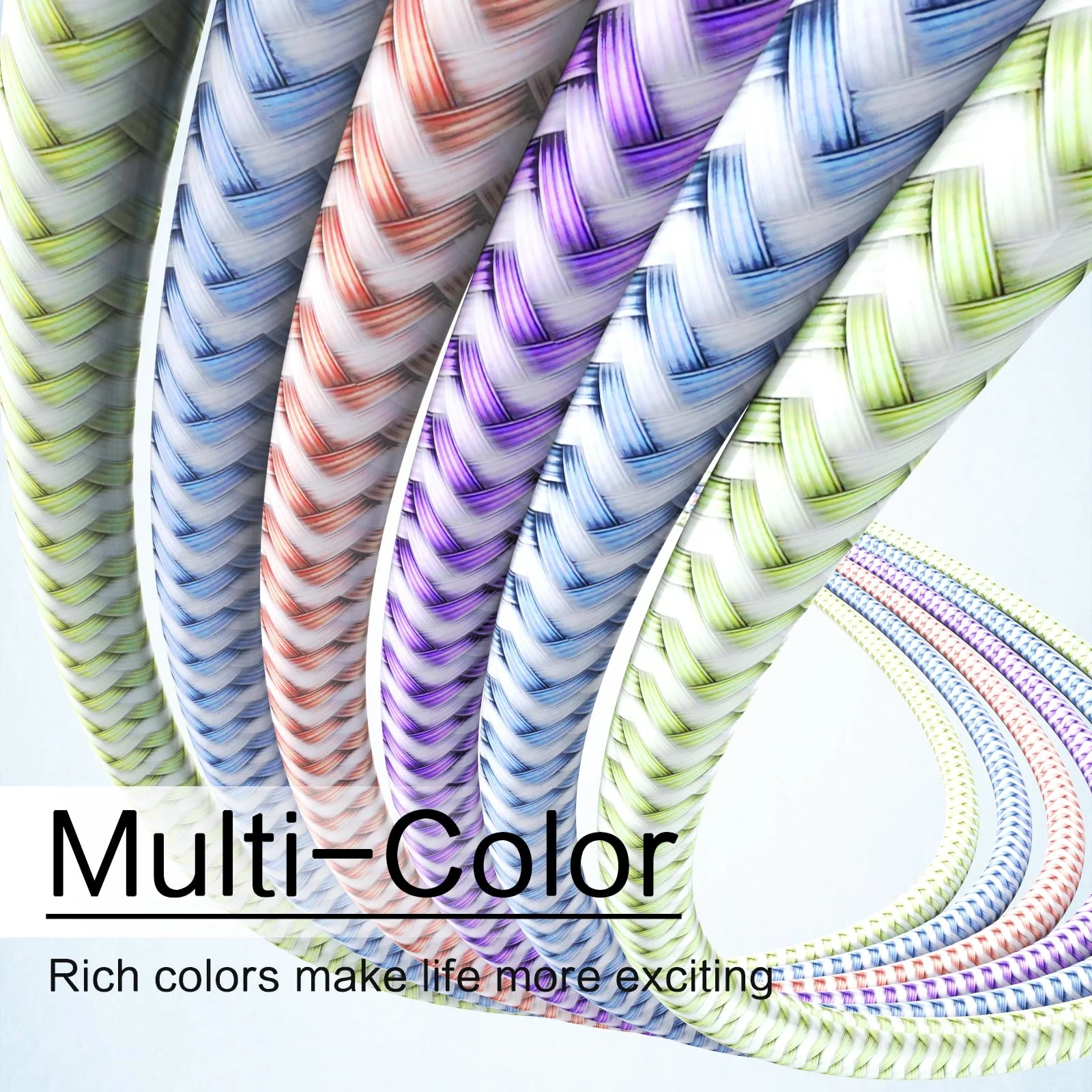 [Apple MFi Certified] 6Pack 3/3/6/6/6/10 FT iPhone Charger Nylon Braided Fast Charging Pastel Cute Colors Lightning Cable Compatible iPhone 14 Pro/13 mini/13/12/11 Pro MAX/XR/XS/8/7/Plus/6S - Image 4