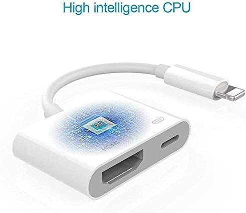 [Apple MFi Certified] Lightning to HDMI Digital AV Adapter,1080P Video & Audio Sync Screen Converter AV Adapter with Charging Port for iPhone HDMI Converter to HD TV/Projector/Monitor Support All iOS - Image 2