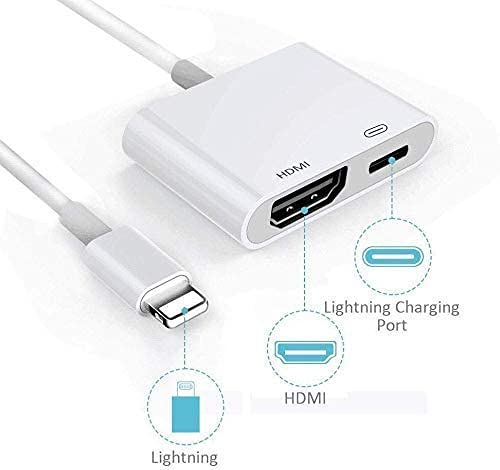 [Apple MFi Certified] Lightning to HDMI Digital AV Adapter,1080P Video & Audio Sync Screen Converter AV Adapter with Charging Port for iPhone HDMI Converter to HD TV/Projector/Monitor Support All iOS - Image 3
