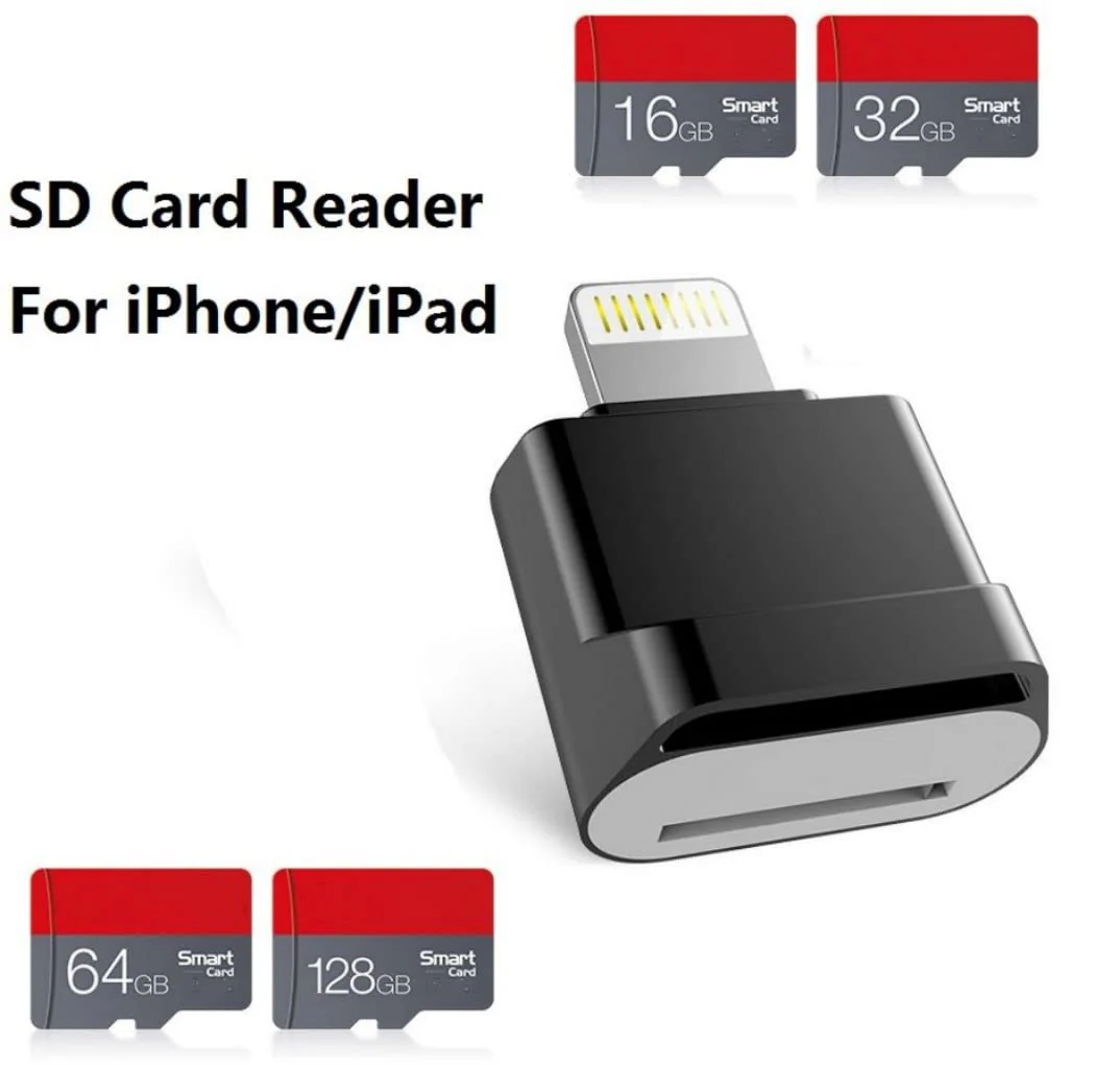 [Apple MFi Certified] Micro SD Card Reader for iPhone iPad,Lightning to Micro SD/TF Card Reader Viewer Adapter Memory Card Reading for iPhone 14/13/12/Pro Max/11/X/XR/8 Support iOS 14 15 16 17 System Lightning Black - Image 3