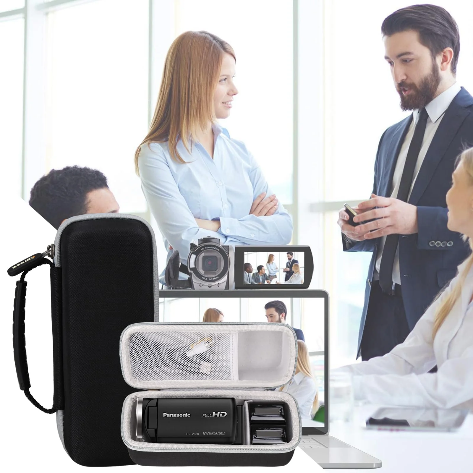 Aproca Hard Travel Storage Carrying Case, for Panasonic Full HD HC-V785 / HC-V180K/ HC-W580K / HC-V380K Video Camera Camcorder and Accessories - Image 4