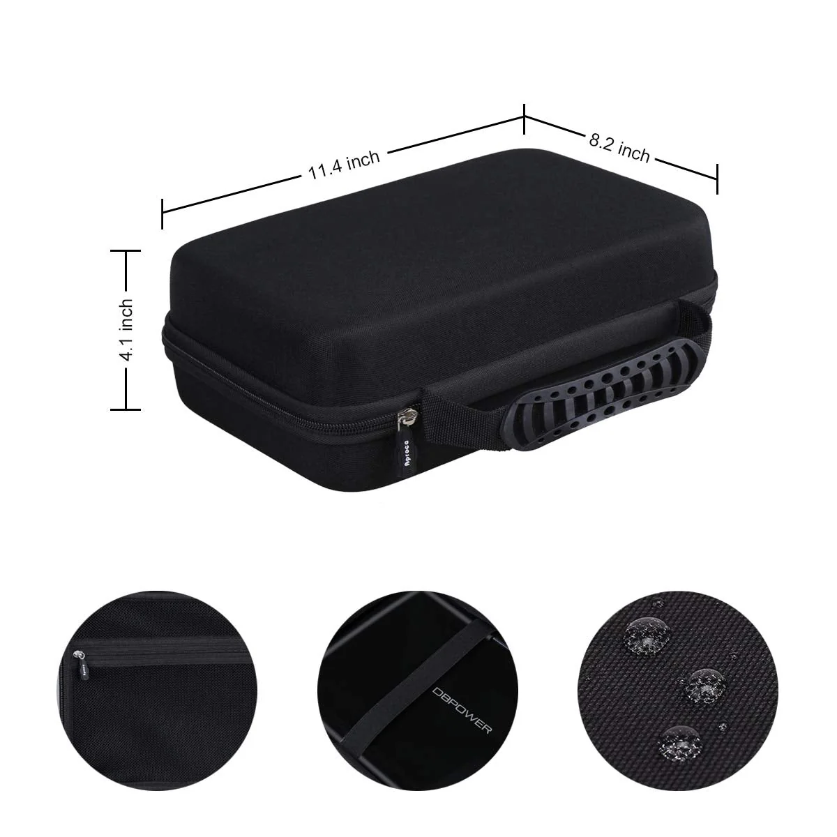 Aproca Hard Travel Storage Case Bag, for DBPOWER 11.5" / DBPOWER 12" Portable DVD Player black - Image 7