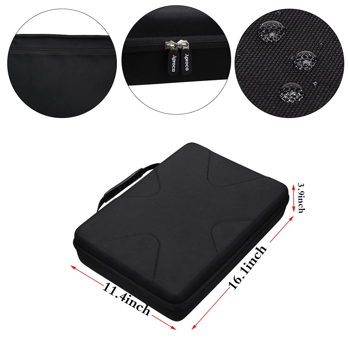 Aproca Hard Travel Storage Case,for DBPOWER 17.9" / DR.J 17.9" / COOAU 17.9" / WONNIE 17.9’’ / Pyle 17.9” / BOIFUN 17.5" Portable DVD Player - Image 7