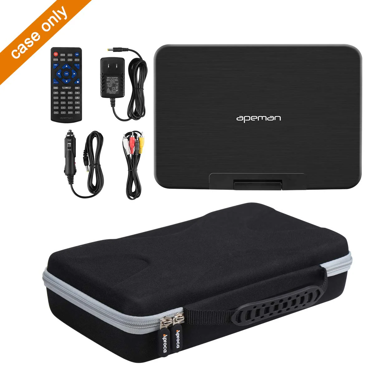 Aproca Hard Travel Storage Case, for WONNIE 9.5" / YOTON 9.5" Portable DVD Player - Image 4