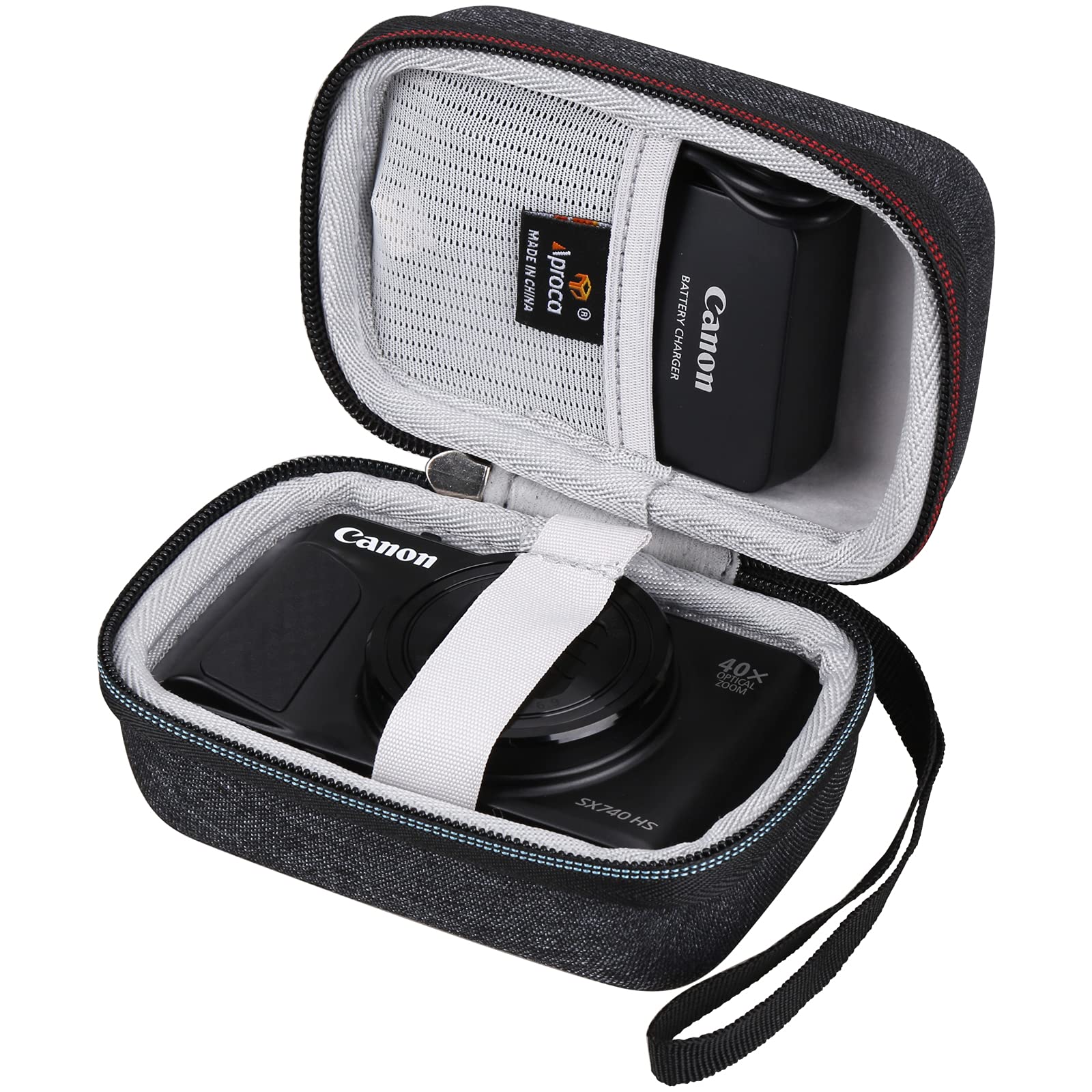 Aproca Portable Hard Travel Storage Case, for Canon PowerShot SX740 / SX620 HS Digital Camera and Accessories - Image 2