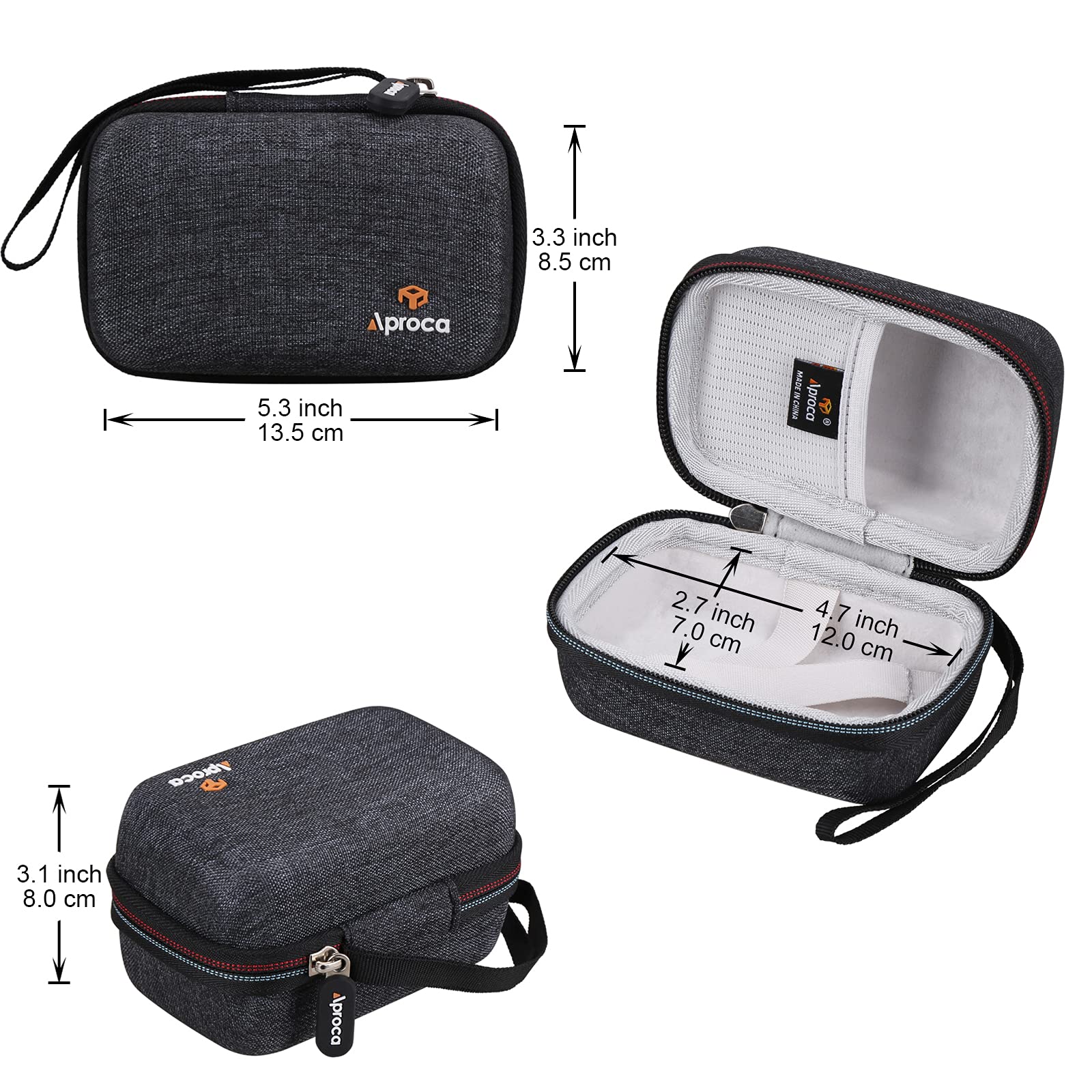 Aproca Portable Hard Travel Storage Case, for Canon PowerShot SX740 / SX620 HS Digital Camera and Accessories - Image 7