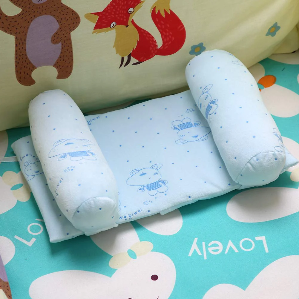 aqxreight Pillow Roll Cotton Inf Sleep Flat Pillow for Newborns. Our Newborn Pillow Helps Adjust Babies. Pillow Roll Pillow Pillow Sleeping Pillow Inf Pillow Blue