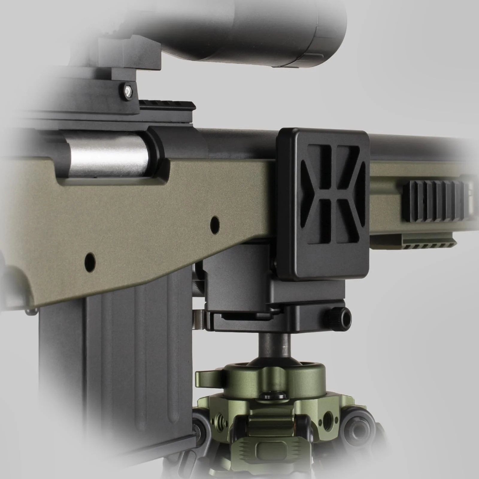 Arca Swiss Saddle Tripod Mount, Hunting Tripod Clamp with Arca Quick Release Dovetail,Shooting Tripod Rest, Enhanced Accuracy Ball Head & Adapter for Hunting and Shooting - Image 9