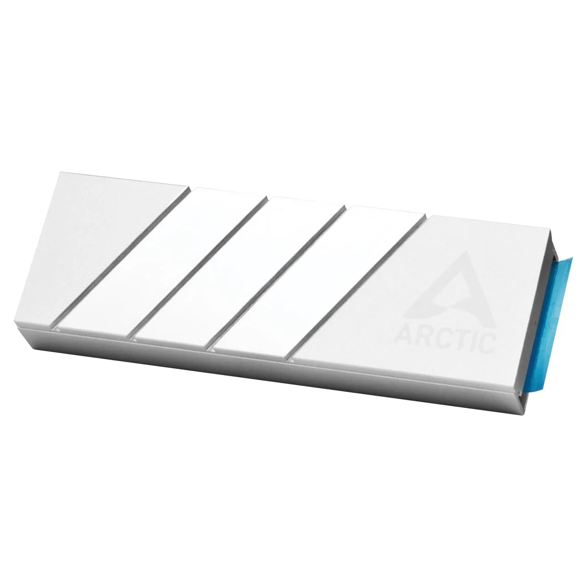 ARCTIC M2 Pro - Heatsink Cooler for M.2 2280 SSD, with ARCTIC TP-3 Thermal Pads, Compatible with PC & Gaming Consoles, for Dual and Single-Sided SSDs - Silver