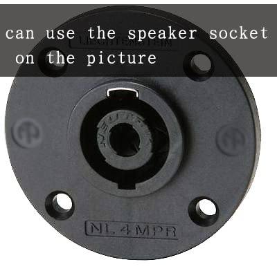 Arklove Speakon to 1/4 Female Adapter na4ljx Connector Upgraded 1/4" inch ts Jack to NL4FC Male Converter are for Converting Cable to NL4FC Plug for pa dj Speaker/Amplifier/Mixer (Adapter - 4PCS) - Image 4