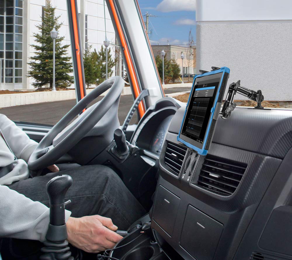 ARKON Mounts - Heavy-Duty Tablet Mount | Secure Drill Base for Cars, Walls, and Tables | Adjustable Arm Ensures Perfect Positioning | Universal Tablet Stand and Holder | Great for iPad Wall Mount - Image 6