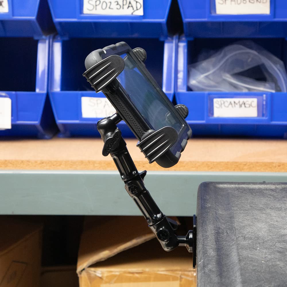 ARKON Mounts - Heavy-Duty Tablet Mount | Secure Drill Base for Cars, Walls, and Tables | Adjustable Arm Ensures Perfect Positioning | Universal Tablet Stand and Holder | Great for iPad Wall Mount - Image 7