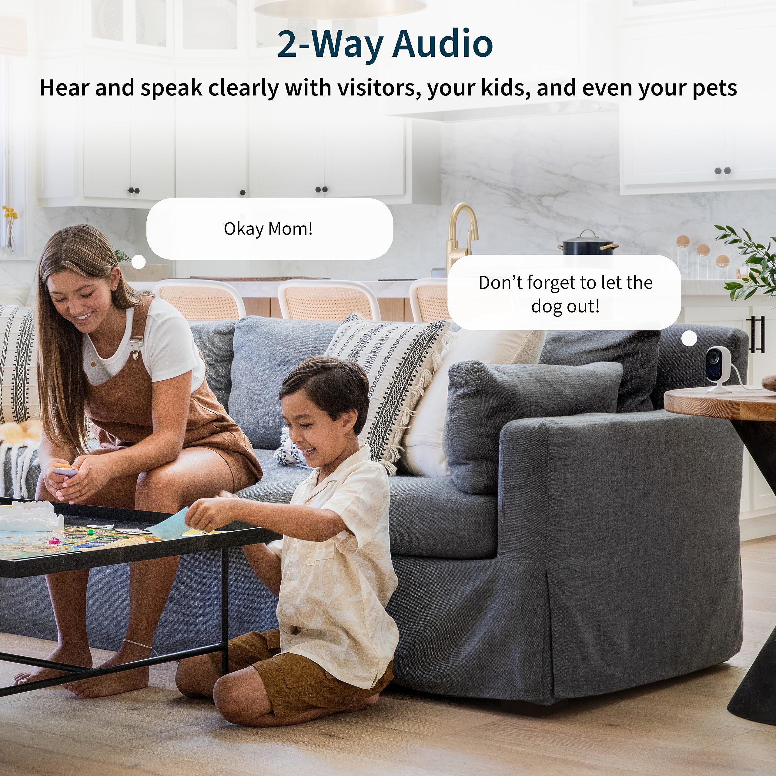 Arlo Essential Indoor Wired Security Camera, 2nd Generation - Home Security Camera with Night Vision, Wi-Fi Connection & 2-Way Audio - Great Baby Monitor or Pet Camera - White, 1 Pack, VMC3060 - Image 7