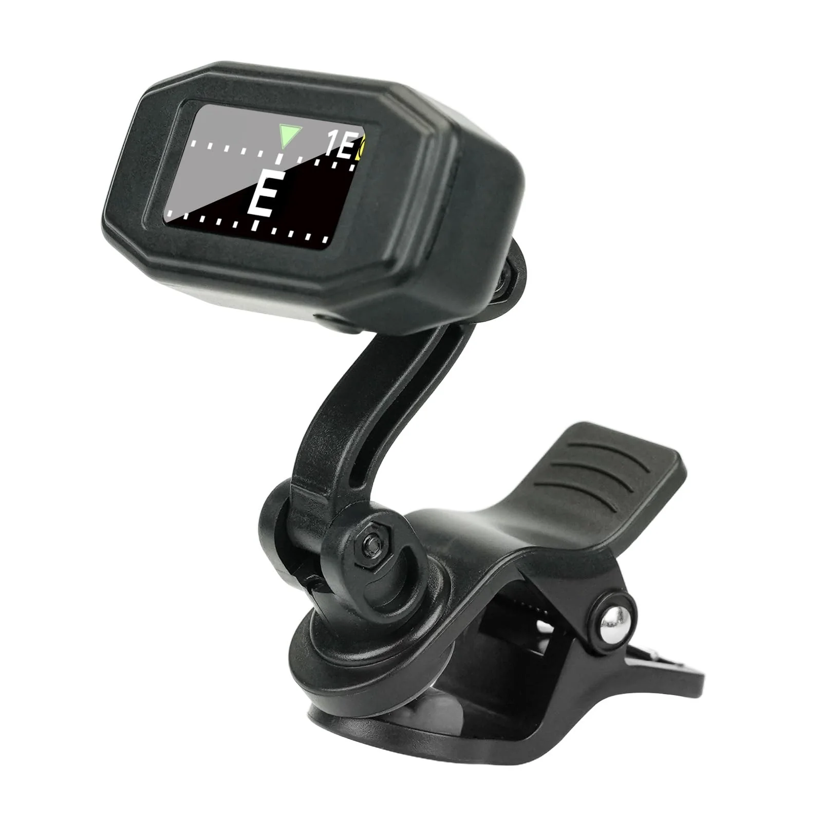 Aroma Guitar Tuner Clip On Rechargeable Chromatic Tuner for Guitar Bass Ukulele Violin Mandolin with TFT Screen Easy to Read in Strong Light