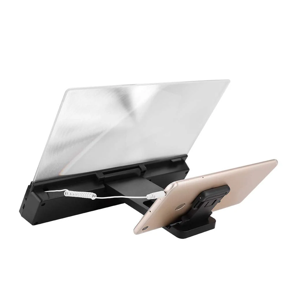 ASHATA 12 inch Mobile Phone Screen Magnifier Video HD Amplifier with Speaker,HD Mobile Phone Movie Video Screen Magnifier for iPhone and for Android All Smartphone - Image 7