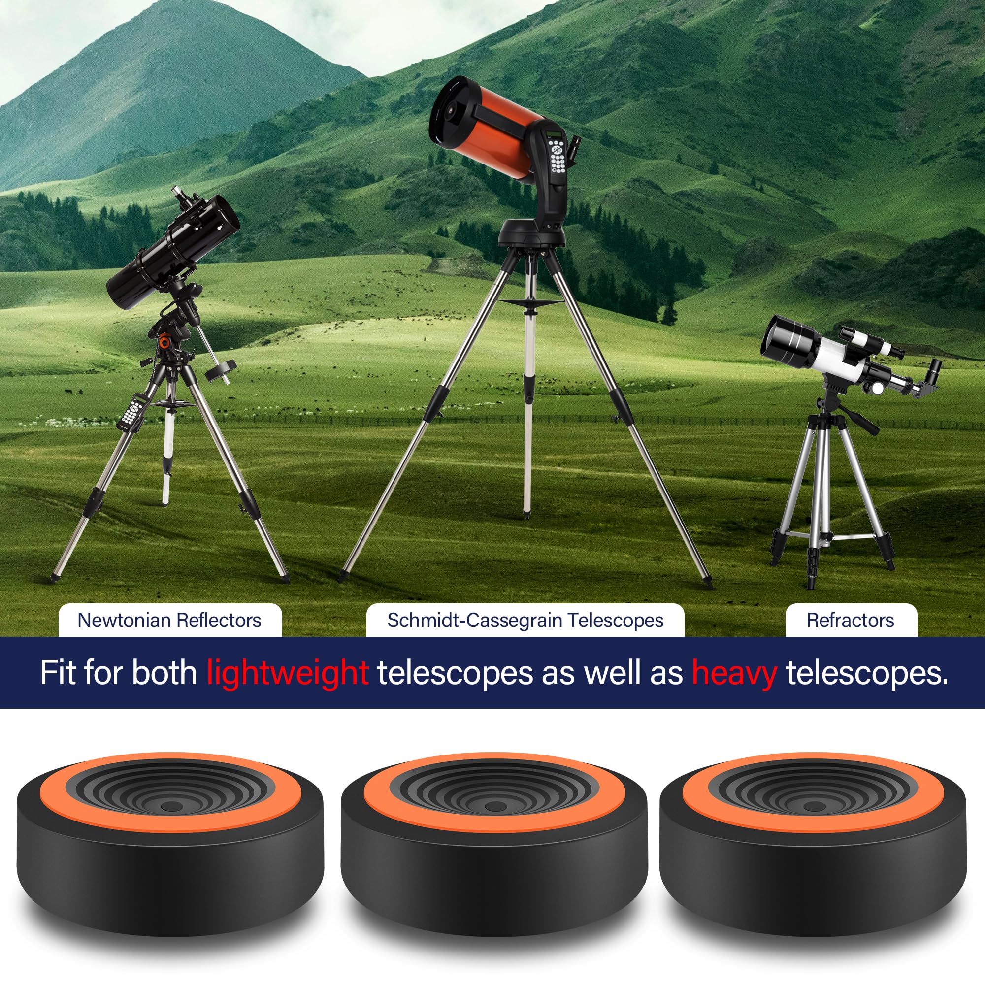 Astromania Anti-Vibration Suppression Pads Telescope Mounts - for Vibration-Free observing - Image 5