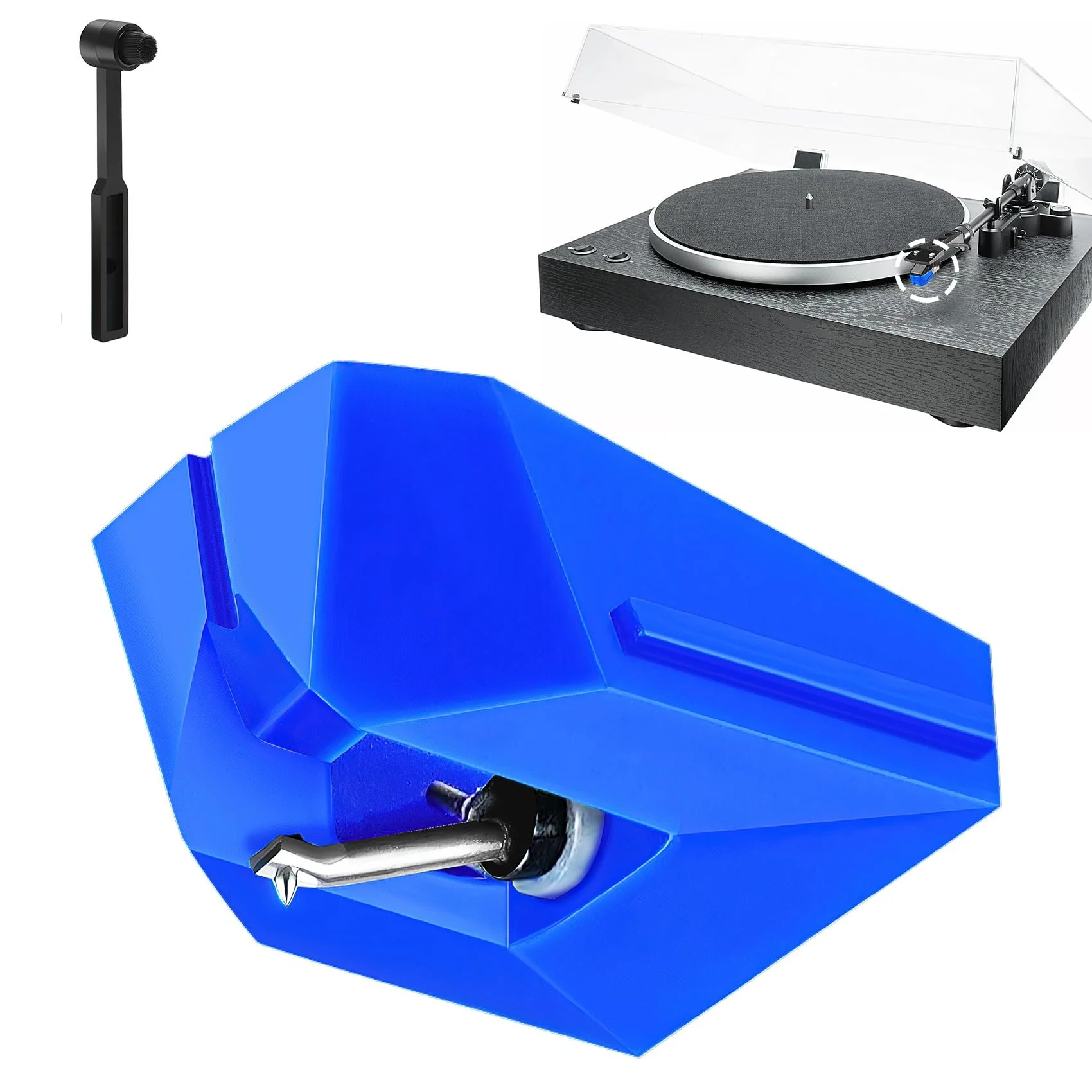 ATN95E Diamond Turntable Needle Stylus Replacement, Compatible with Audio-Technica AT-LP120X Vinyl Record Players (Blue) Blue