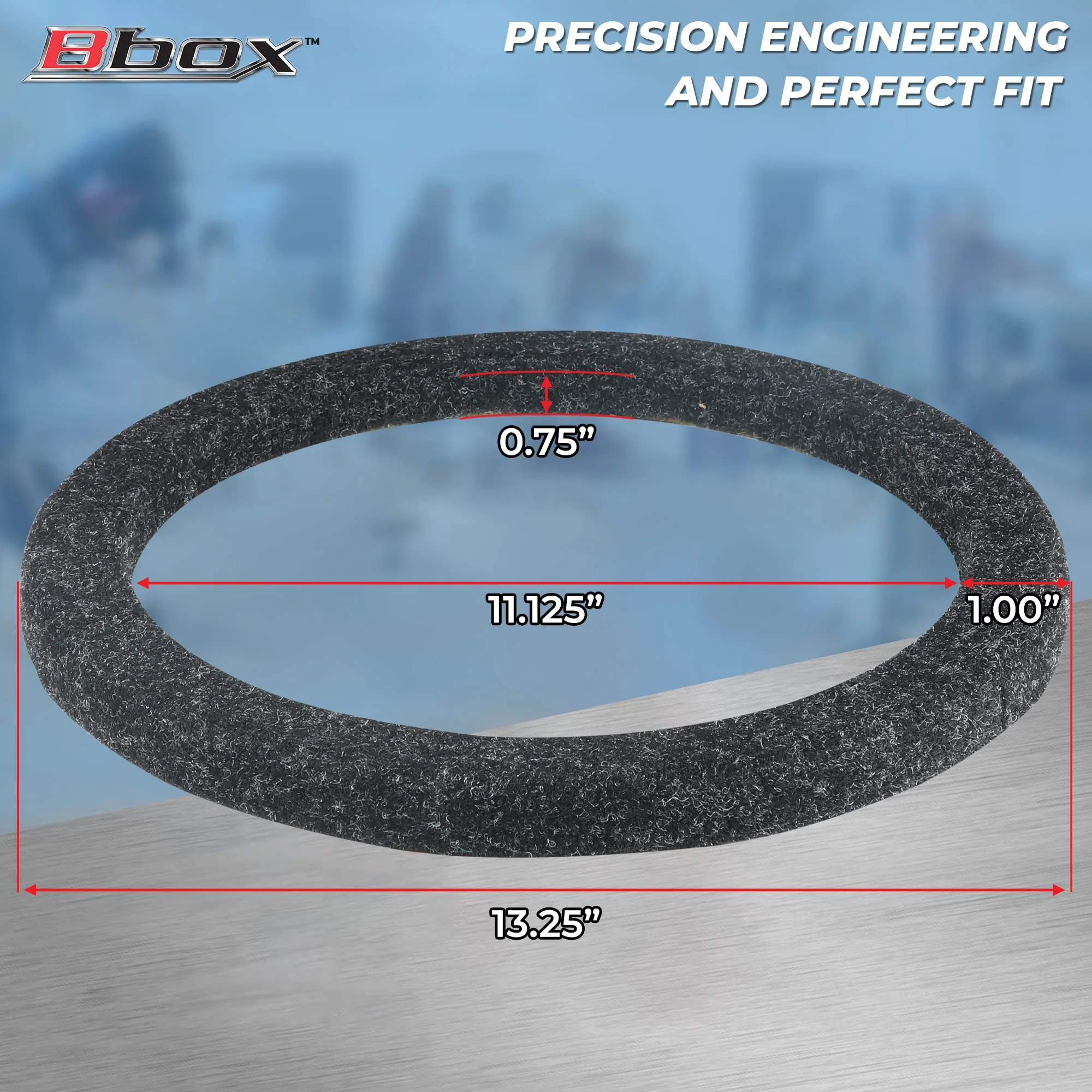 Atrend Universal MDF Constructed Spacer for 12 Inch Speaker or Sub - Adds 3/4" To Depth - Premium Subwoofer Spacer Improves Audio Quality, Sound & Bass - Multiple Usage - Charcoal 12" - Image 3
