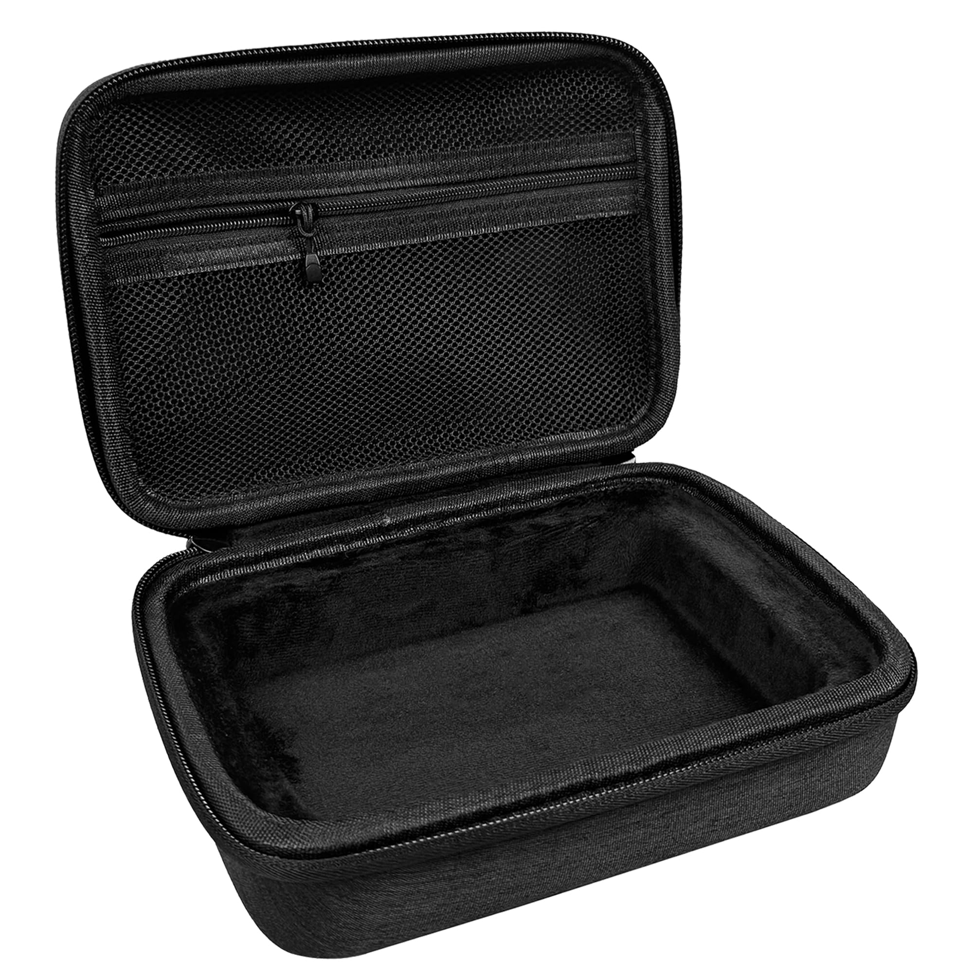Audio Interface Hard Case Compatible with Focusrite Scarlett Solo 4th Gen, EVA Portable Bag with Soft Lining, Mesh Pocket, Dual Zipper, and Silicone Handle for Studio, Travel, and Gig Use