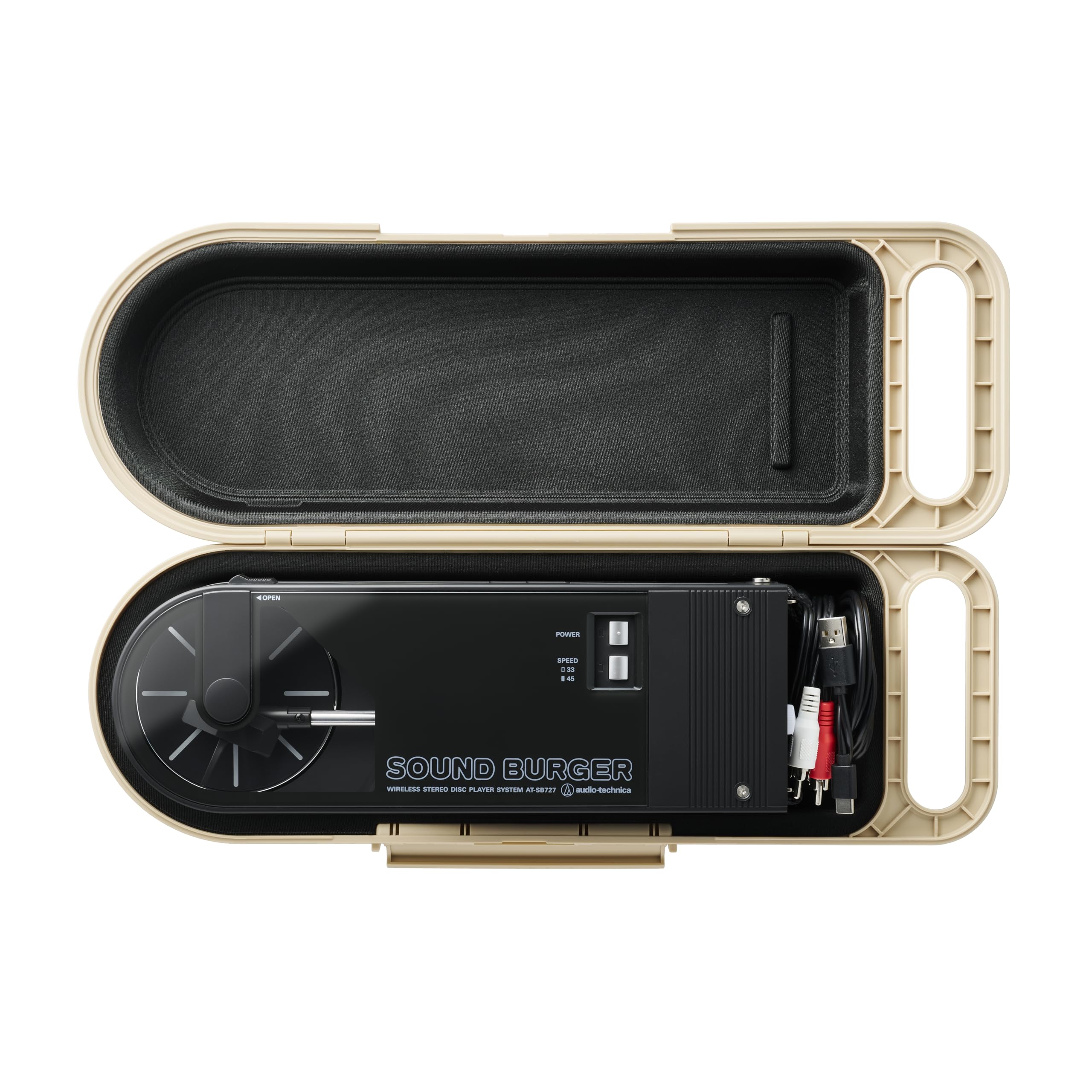Audio-Technica AT-SBC1-BG Sound Burger Case, Beige - Image 2