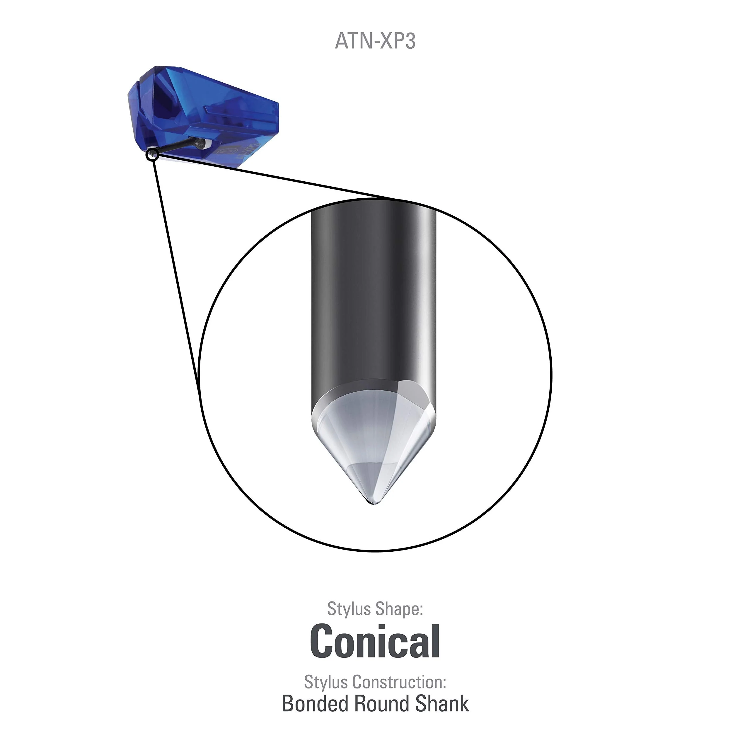 Audio-Technica ATN-XP3 Replacement Stylus ATN-XP3 Stylus - Image 2