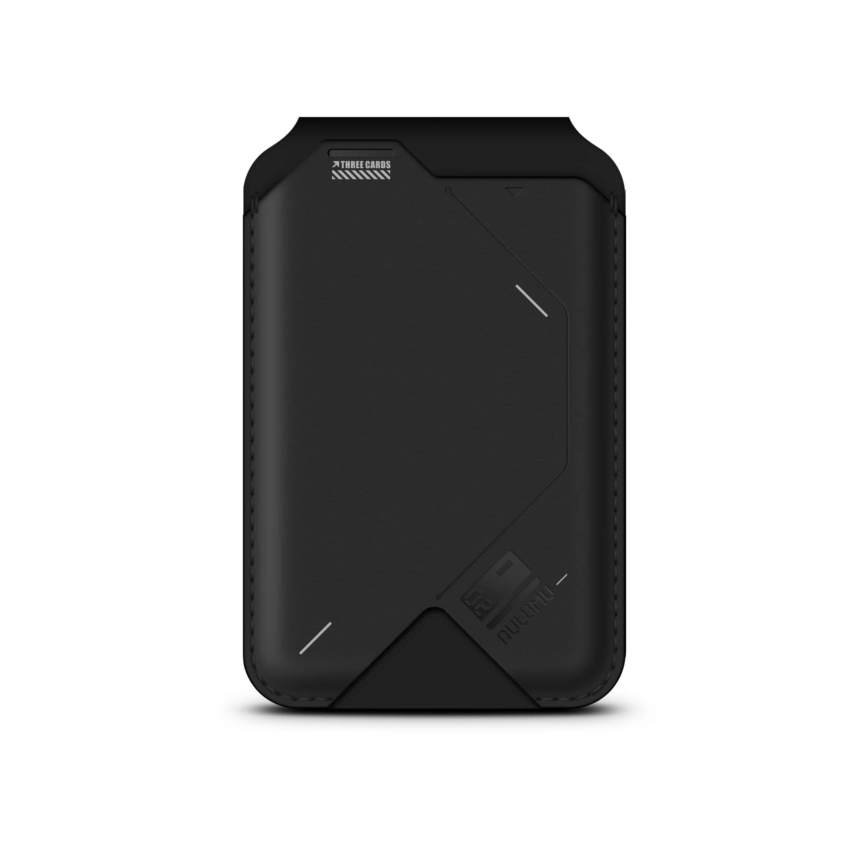 Aulumu G02 [2-in-1] Magnetic Wallet &Stand, Compatible with MagSafe, Adjustable Stand, Open ID Window, Magnetic Phone Wallet Stick on for iPhone 14/13/12 Series Black 【2nd Generation】 NEW - Image 2
