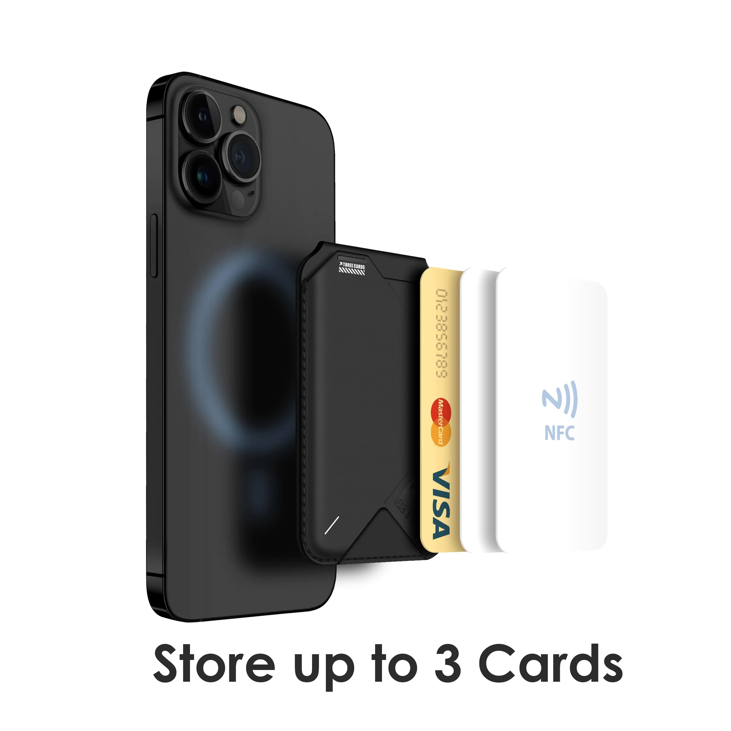 Aulumu G02 [2-in-1] Magnetic Wallet &Stand, Compatible with MagSafe, Adjustable Stand, Open ID Window, Magnetic Phone Wallet Stick on for iPhone 14/13/12 Series Black 【2nd Generation】 NEW - Image 5