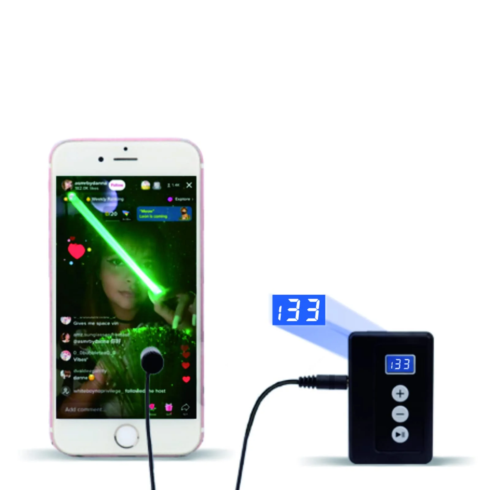 Auto Clicker for iPhone iPad:Screen Device Automatic Tapper for Android IOS,Simulated Finger Continuous Clicking, Adjustable Speed Physical Clicker,Suitable for Games, Live Broadcasts Likes, Reward Tasks(1 Second Fastest 33 Times) (A1) A1