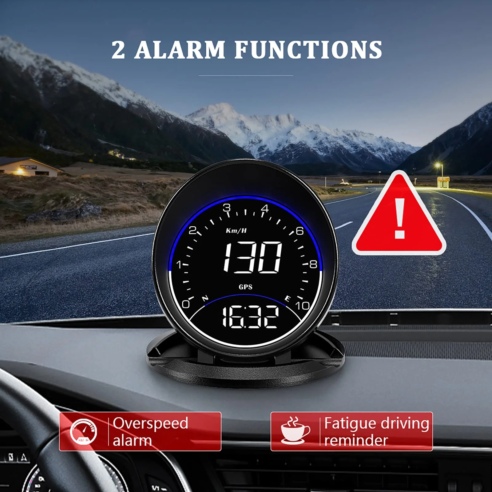 Auto GPS Speedometer G6, Car HUD Head Up Display HD Display, Overspeed Alarm for All Vehicle - Image 4
