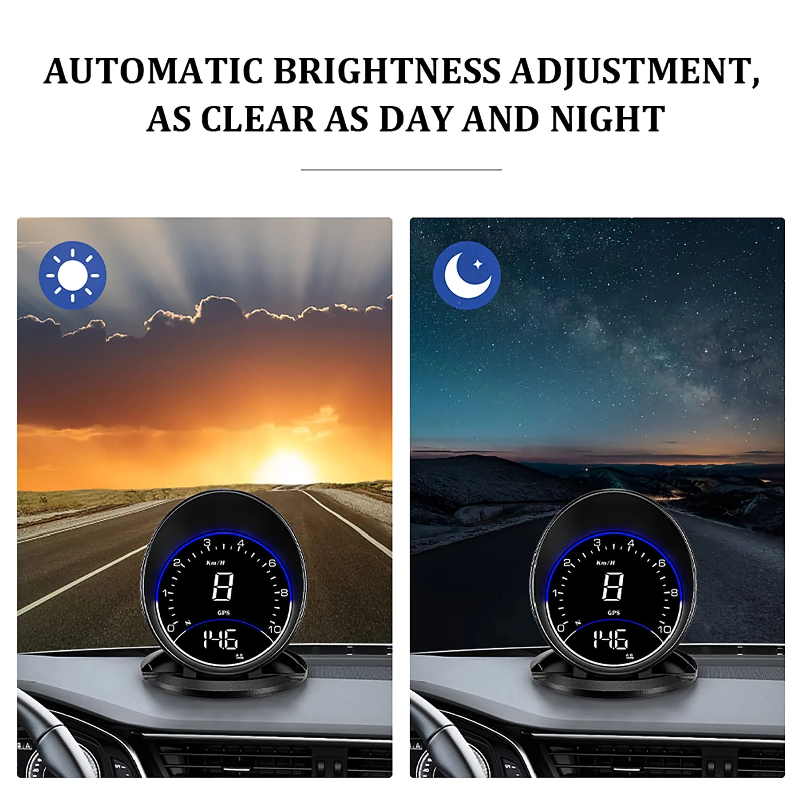 Auto GPS Speedometer G6, Car HUD Head Up Display HD Display, Overspeed Alarm for All Vehicle - Image 6