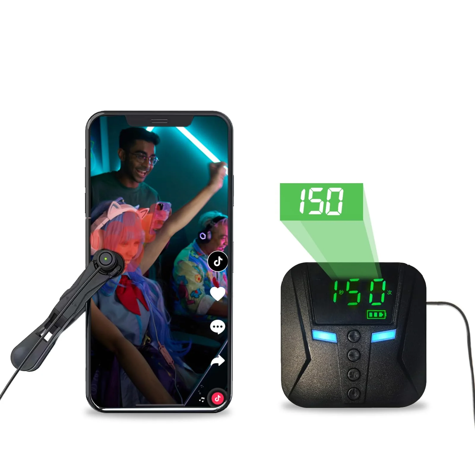 Automatic Clicker for iPhone iPad, Phone Screen Device Speed Clicker for Android IOS, Simulated Finger Continuous Clicking, Adjustable Auto Physical Tapper, Suitable for Games,Reward Tasks(1 Second Fastest 50 Times) G1