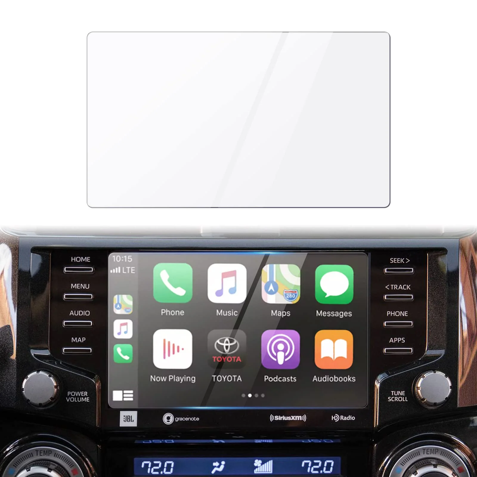 Autorder Custom Fit for Screen Protector Toyota 4Runner 2020 2021 2022 2023 Accessories Tempered Glass 9H Navigation Touchscreen Protective Film(8 Inch)